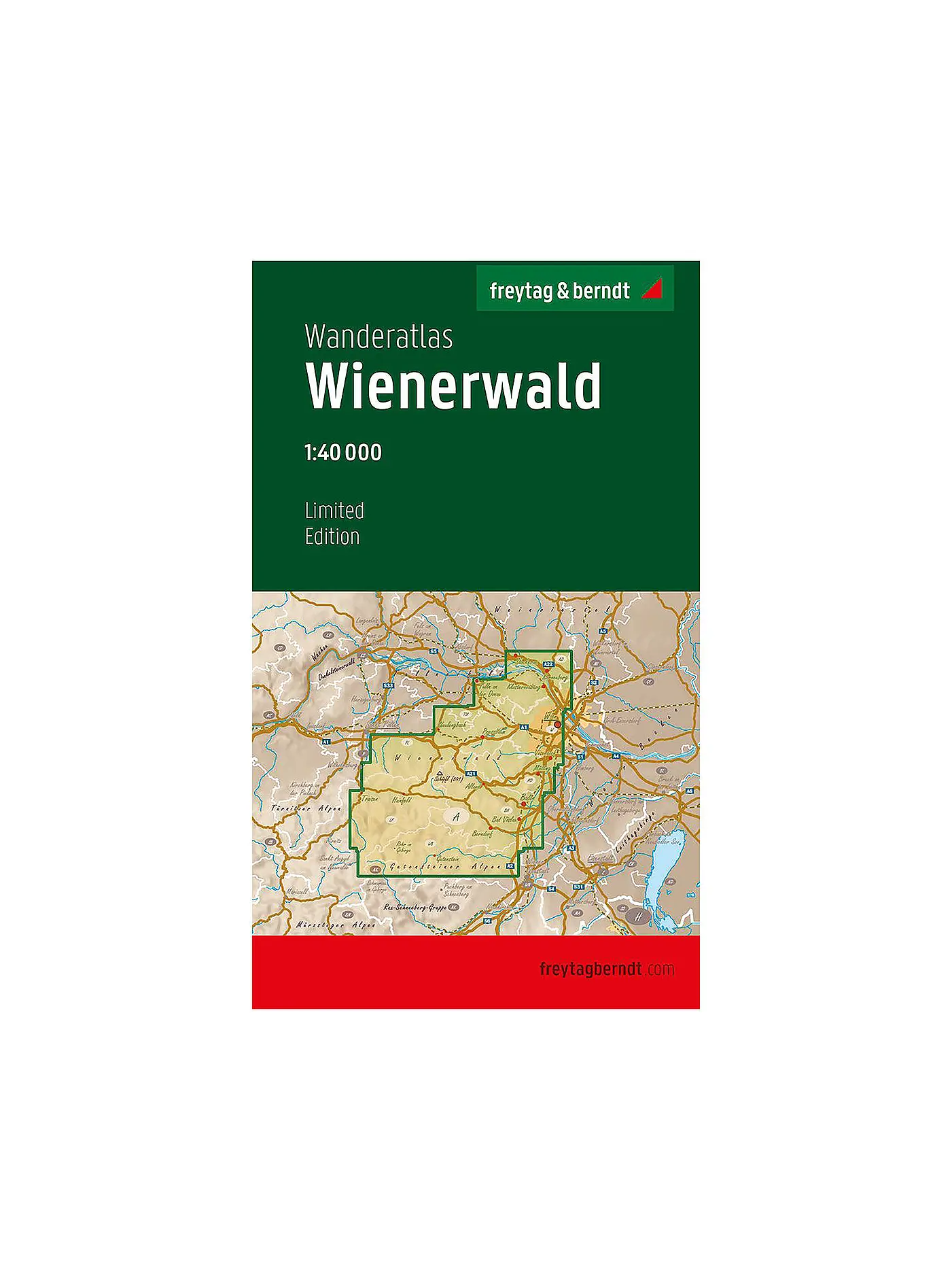 FREYTAG & BERNDT | Wanderkarte Wienerwald Maßstab 1:40.000 | 